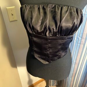 Forever 21 Black Satin Top size M